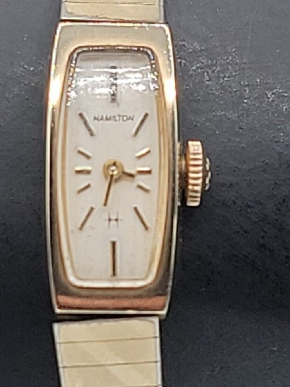 Vintage Lady Hamilton Finesse Mechanical Watch 915477 - 10K RGP Runs/Keeps Time